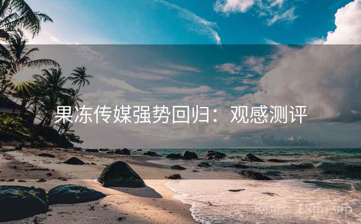 果冻传媒强势回归：观感测评  第2张