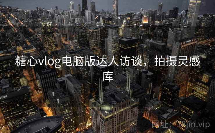 糖心vlog电脑版达人访谈，拍摄灵感库